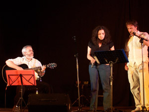 Rua y Gonzalo Montero en El Templo del Arte